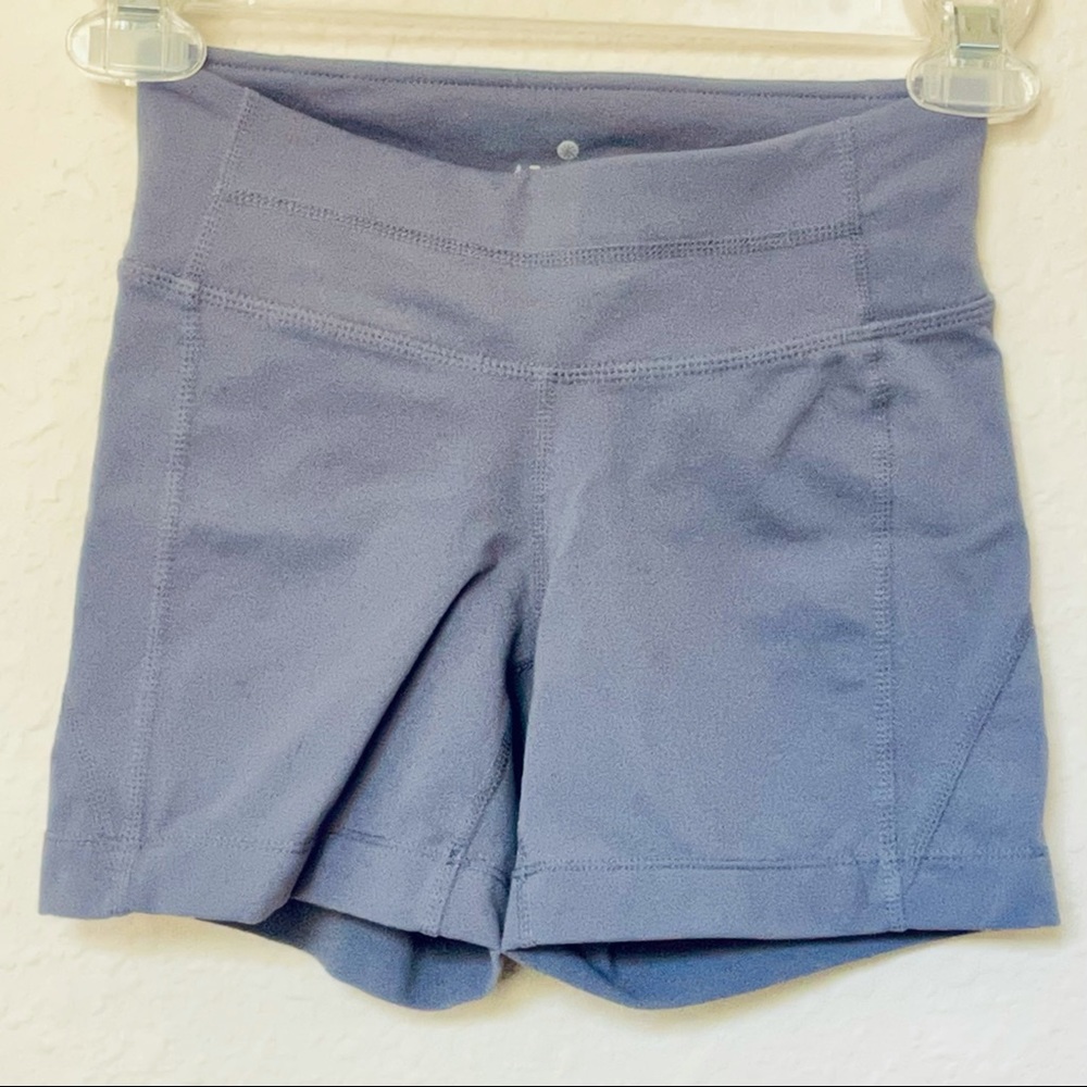 Athleta gray yoga workout shorts size XXS